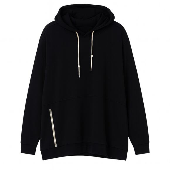 Xersion 3XL Big & Tall French Terry Hoodie Black Depth Soft Touch NWT Streetwear - Picture 2 of 15